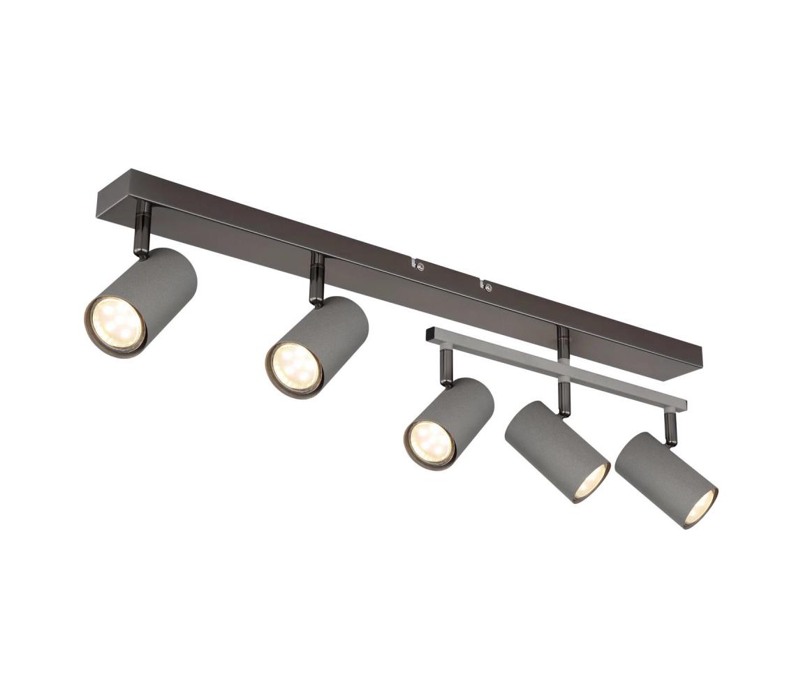 Globo 5S - Bodové svietidlo ROBBY 5xGU10/35W/230V šedá