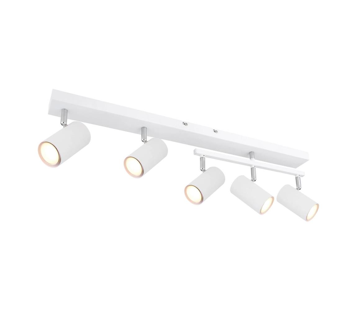 Globo 5W - Bodové svietidlo ROBBY 5xGU10/35W/230V biela