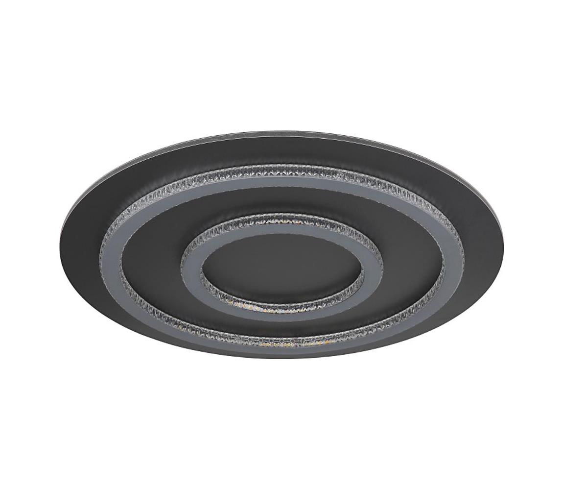 Globo 60A - LED stmievateľné stropné svietidlo JAYDEN 60W/230V, priemer 55 cm, antracit, s diaľkovým ovládaním