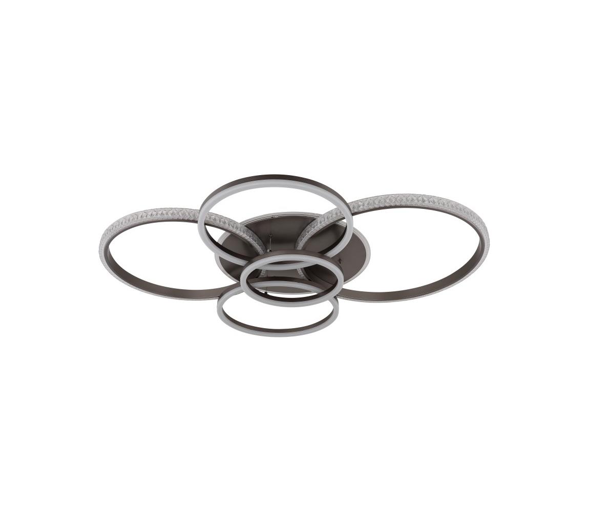 Globo 70A - LED Stropné svietidlo LORELEI LED/70W/230V 88x110 cm antracit