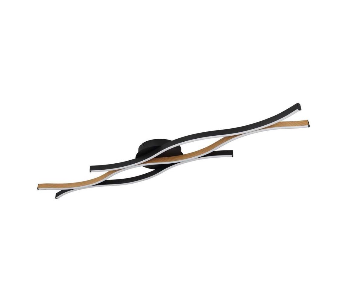 Globo LED Prisadený luster GERONIMO LED/35W/230V čierna/hnedá 67206DW