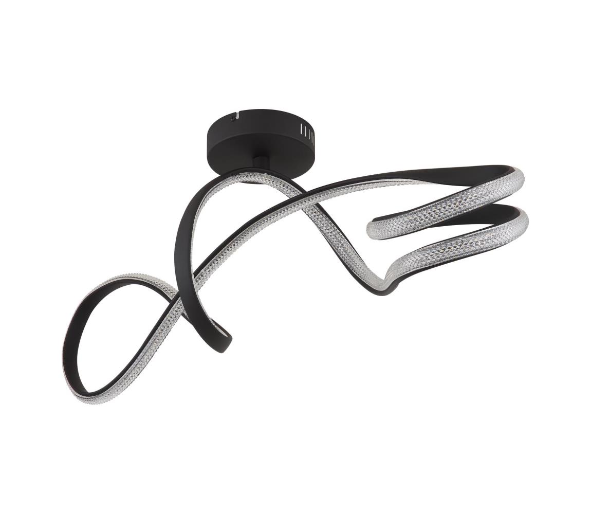 Globo LED Prisadený luster SWIRL LED/30W/230V čierna 67341DS