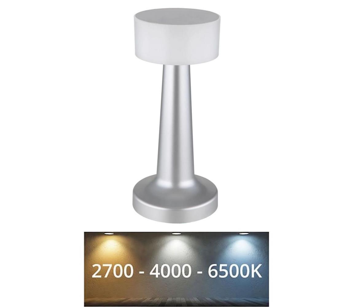 Globo LED stmievateľná dotyková stolná lampa ANGELIKA LED/1W/3,7V chróm