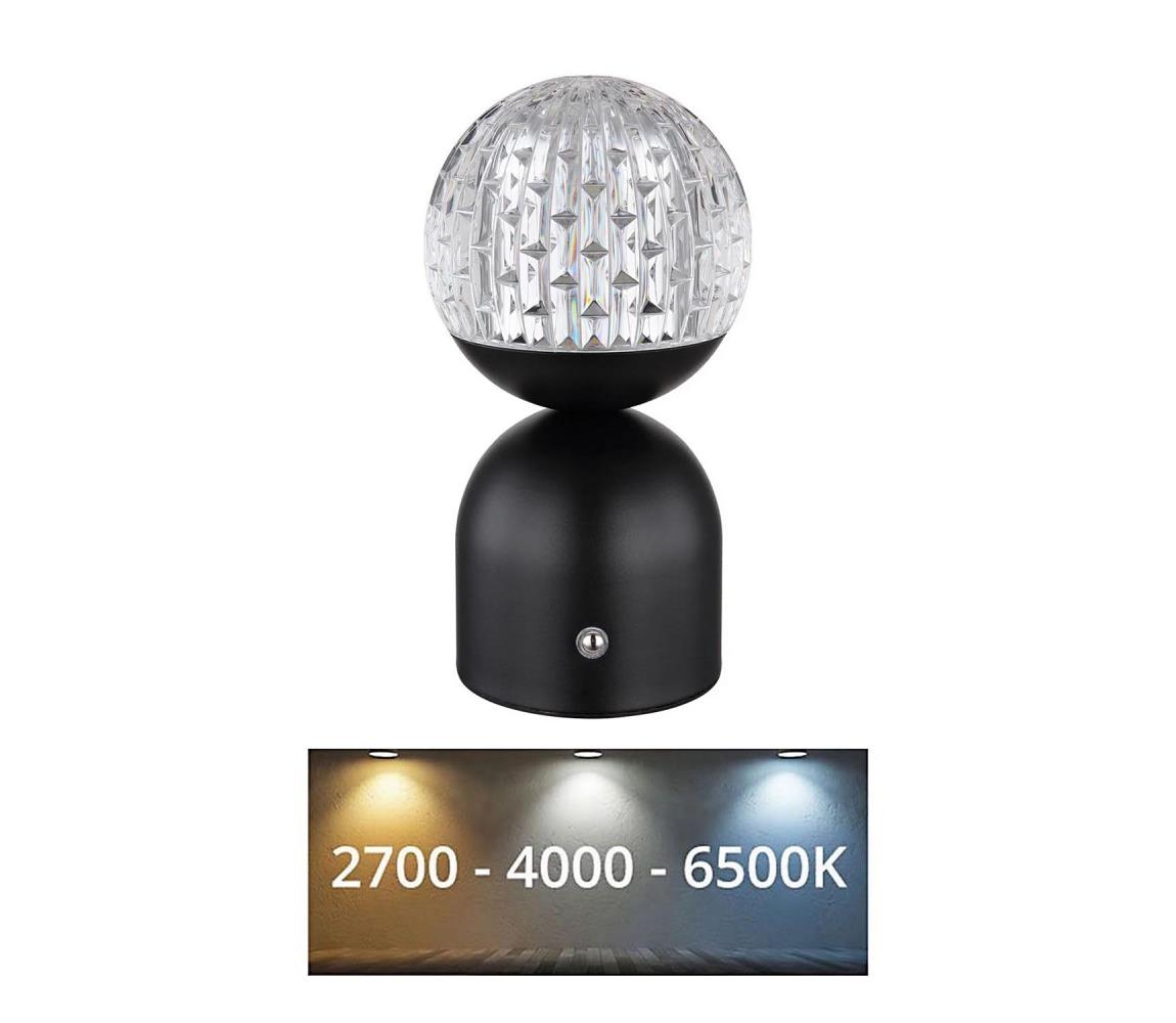 Globo LED Stmievateľná dotyková stolná lampa JULSY LED/2,5W/3,7V čierna 21007S