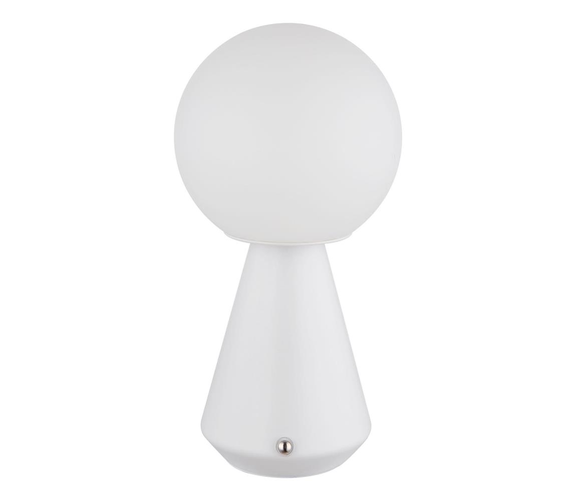 Globo LED stmievateľná dotyková stolná lampa SORA 1,5W/5V 1800 mAh biel