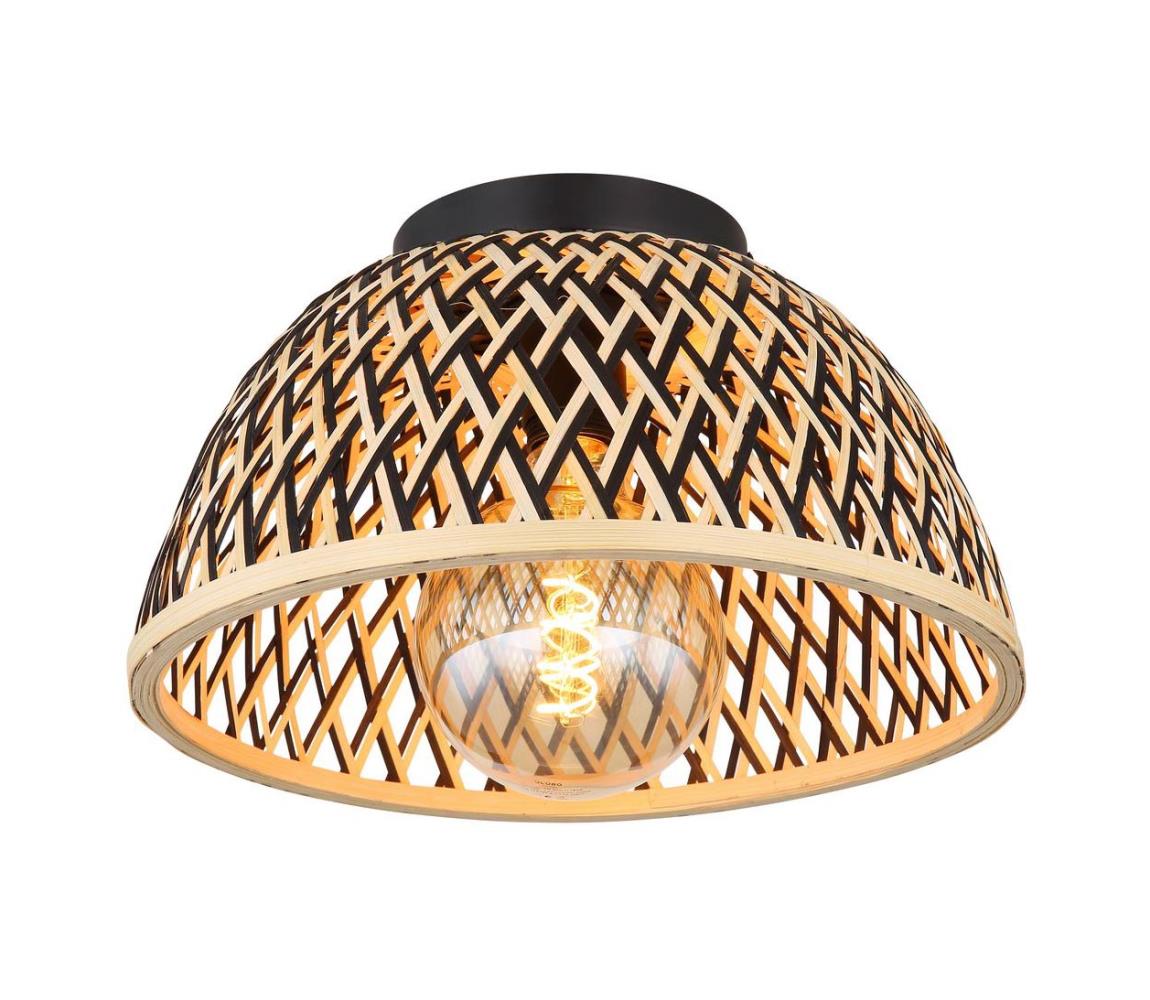 Globo Prisadený luster COLLY 1xE27/15W/230V bambus 15767D