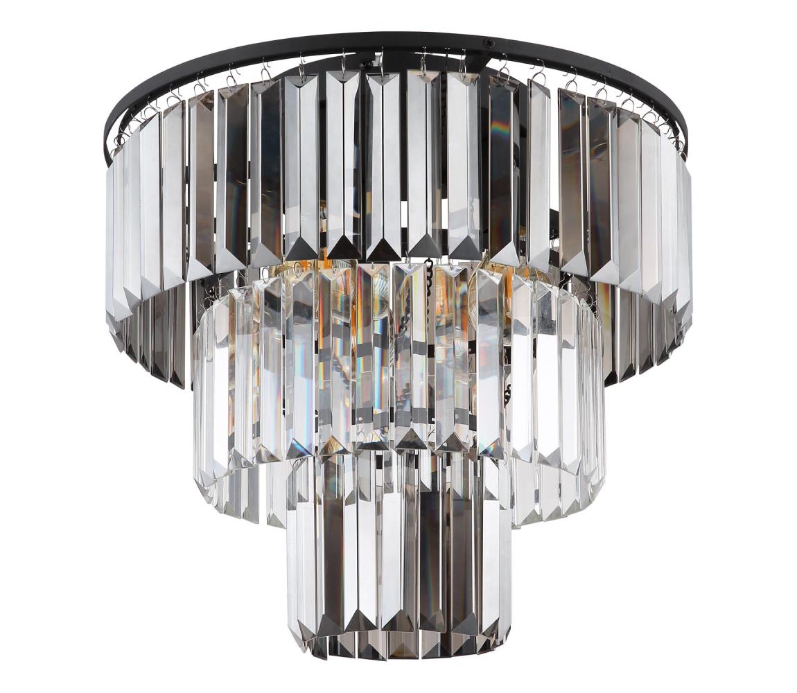 Globo Prisadený luster NAXIS 3xE27/40W/230V pr. 40 cm čierna 15695D