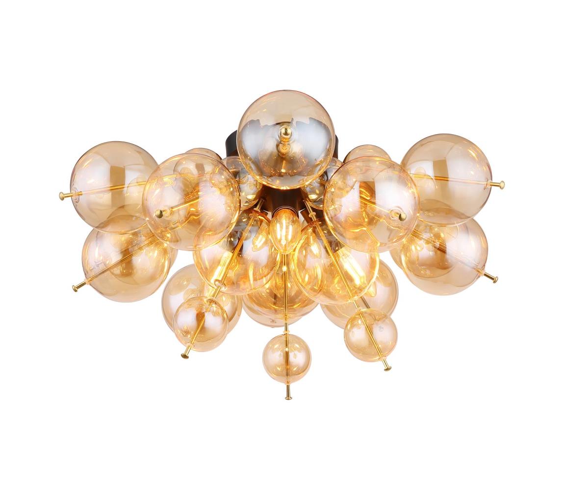 Globo Prisadený luster UDO 3xE14/25W/230V pr. 55 cm zlatá 15633DA