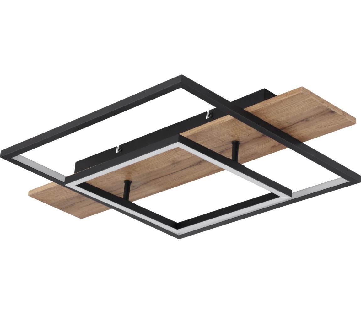 Globo Stmievateľné LED stropné svietidlo VANNI LED/24W/230V hnedá/čierna