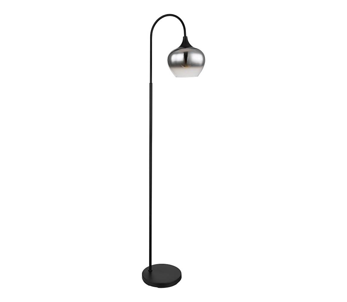 Globo Stojacia lampa MAXY 1xE27/40W/230V čierna/dymová