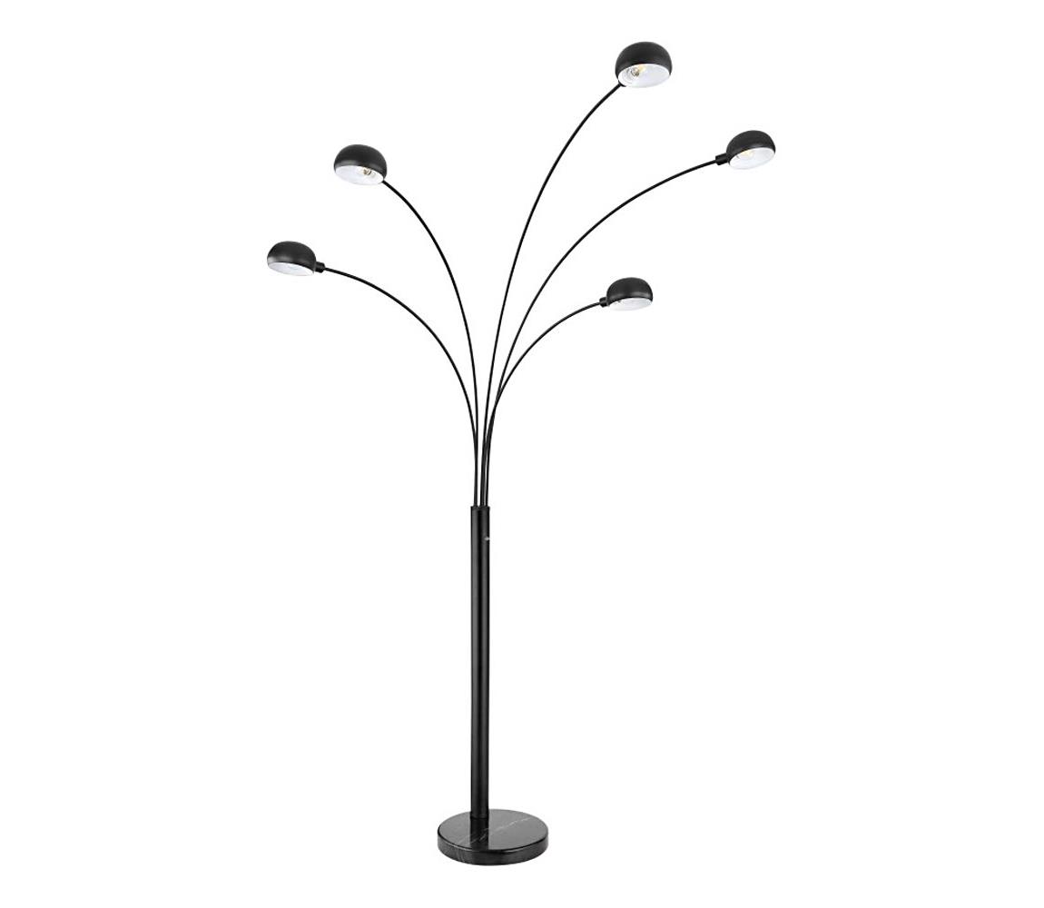 Globo Stojacia lampa SEYMOUR 5xE14/40W/230V čierna