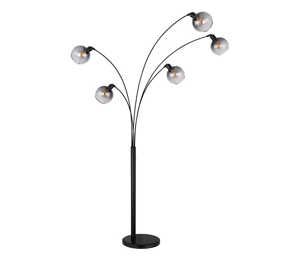 Globo Stojacia lampa SEYMOUR 5xE27/40W/230V dymová