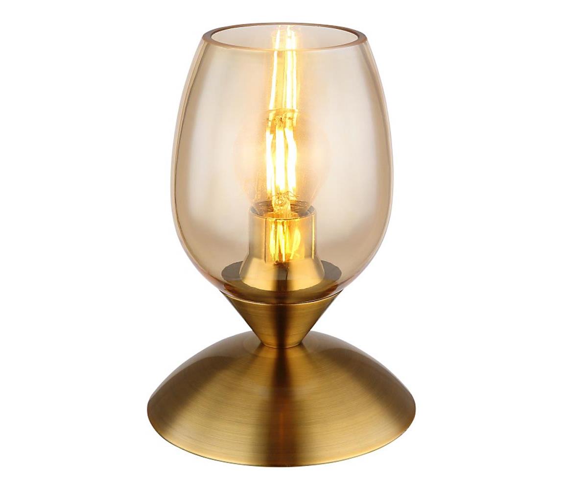 Globo Stolná dotyková lampa KUWAITA 1xE14/25W/230V mosadz