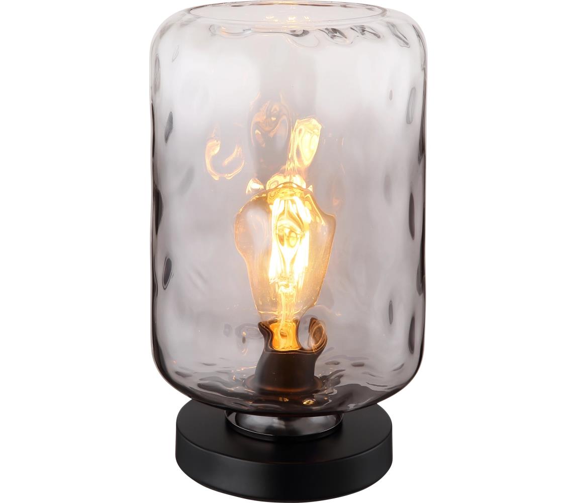 Globo Stolná lampa DARINA 1xE27/60W/230V šedá
