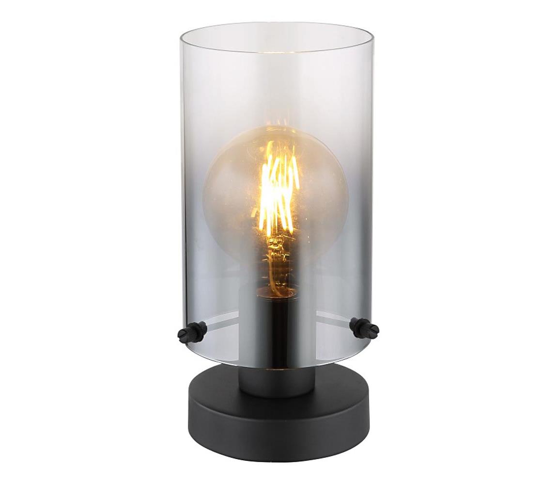 Globo Stolná lampa FLORENTINA 1xE27/40W/230V pr. 12,5 cm čierna