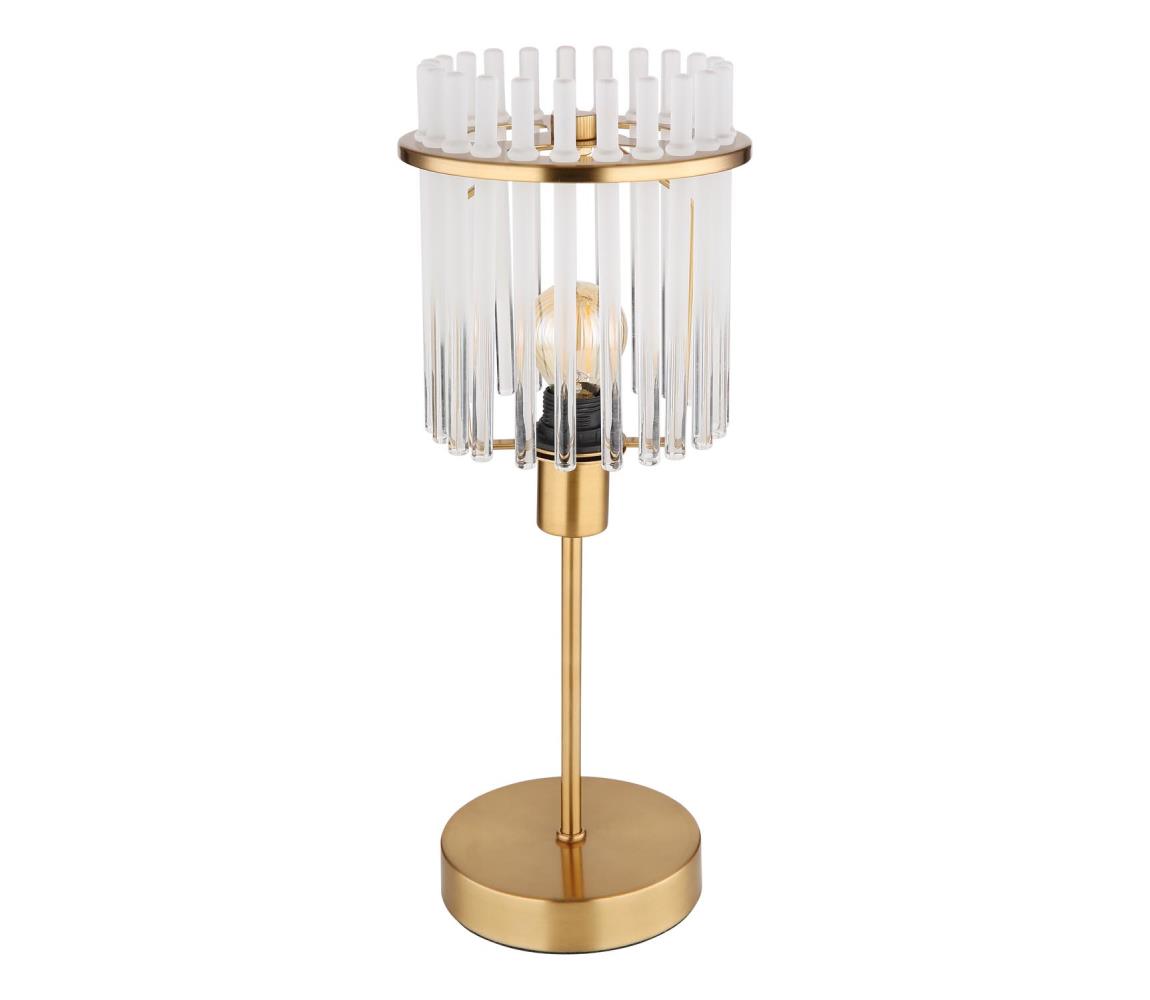 Globo Stolná lampa GORLEY 1xE14/40W/230V pr. 15 cm zlatá