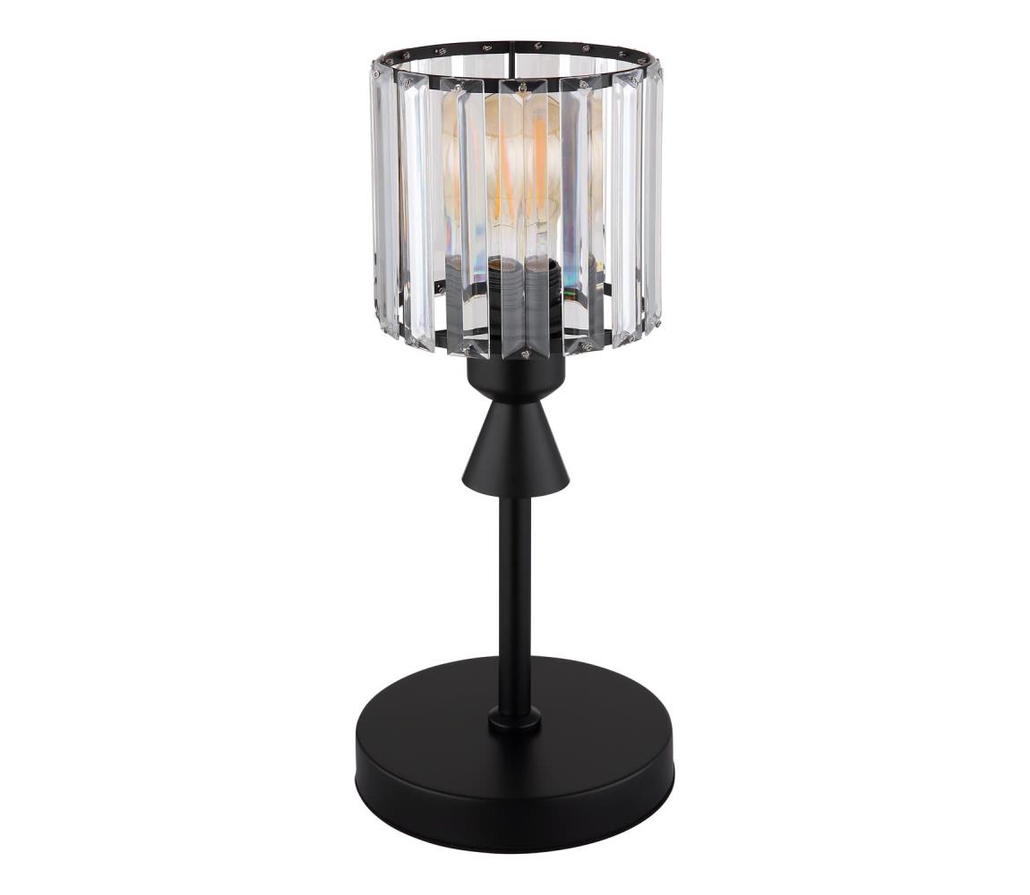 Globo Stolná lampa JORDANA 1xE27/60W/230V pr. 15 cm čierna