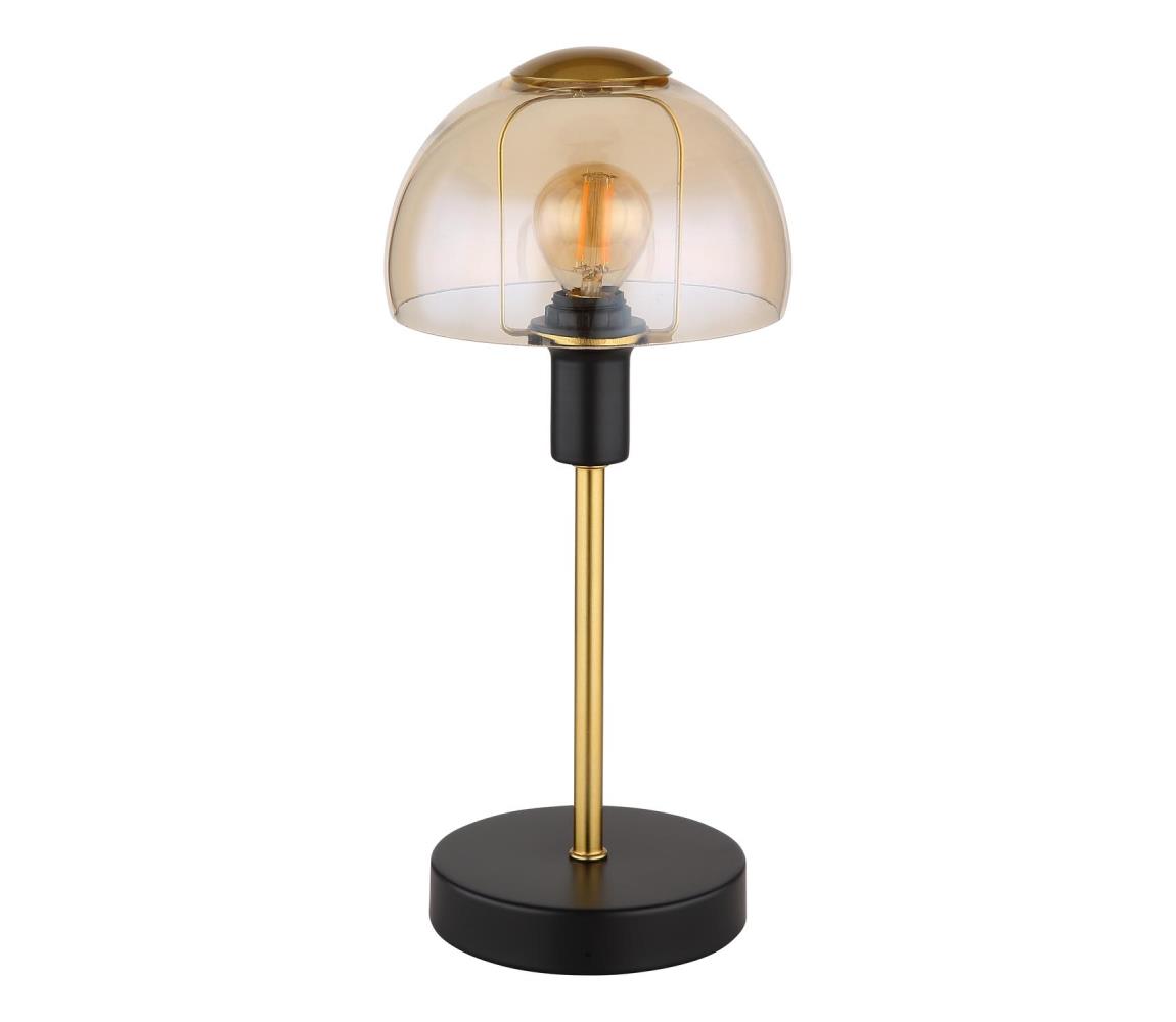 Globo Stolná lampa KOKKINI 1xE14/25W/230V čierna/zlatá