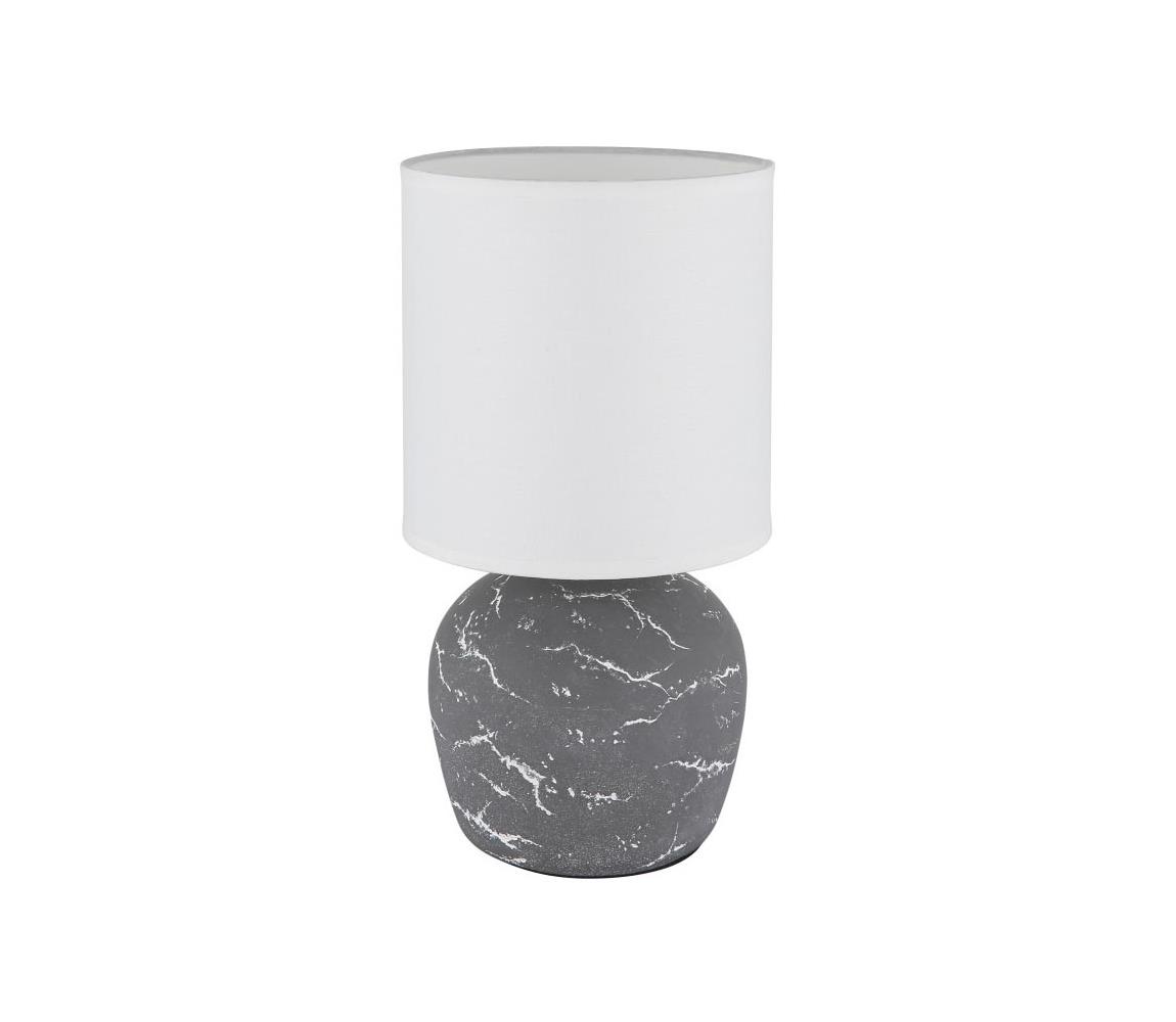 Globo Stolná lampa MARBLE 1xE14/40W/230V šedá