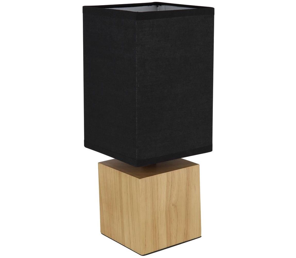 Globo Stolná lampa VALENTINO 1xE27/7W/230V čierna/hnedá