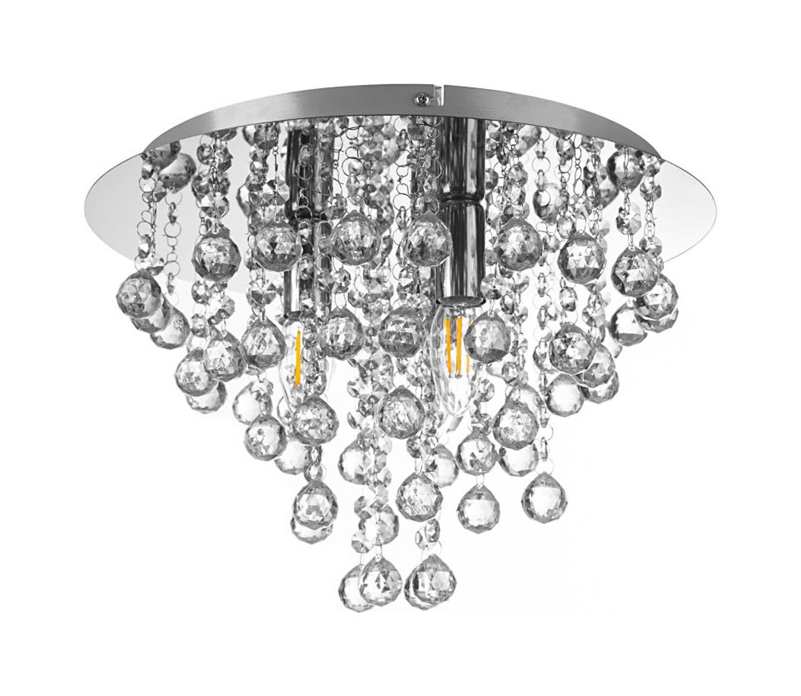 Globo Stropné svietidlo LONDON 3xE14/40W/230V pr. 38 cm lesklý chróm