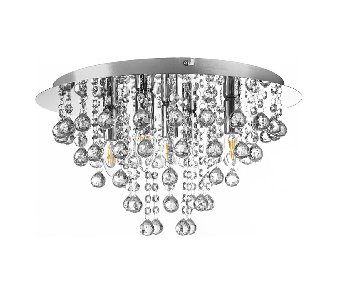 Globo Stropné svietidlo LONDON 5xE14/40W/230V pr. 46 cm lesklý chróm