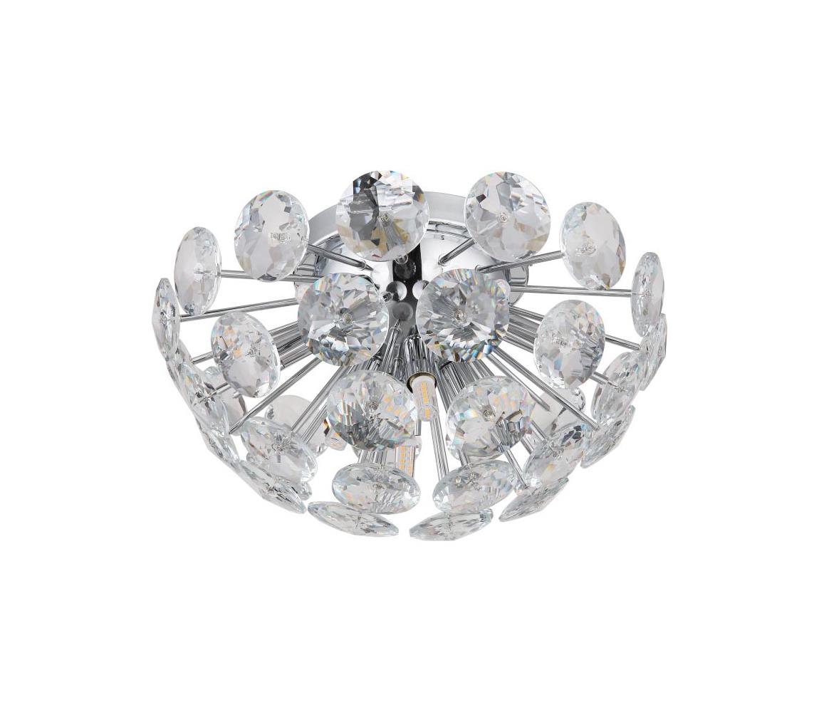 Globo Stropné svietidlo VIRINA 10xG9/7W/230V lesklý chróm pr. 39 cm