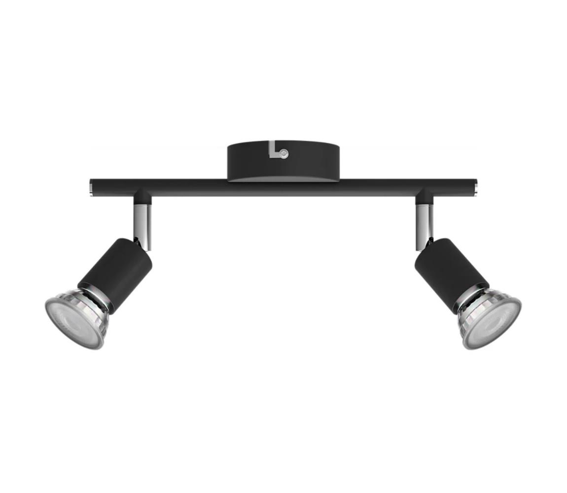 Philips Bodové svietidlo LIMBALI 2xGU10/50W/230V čierna