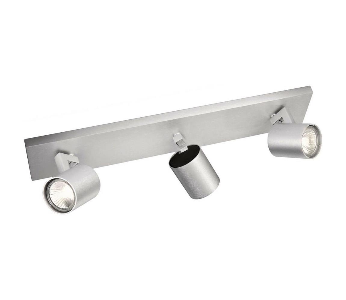 Philips Bodové svietidlo RUNNER matný chróm 3xGU10/35W/230V