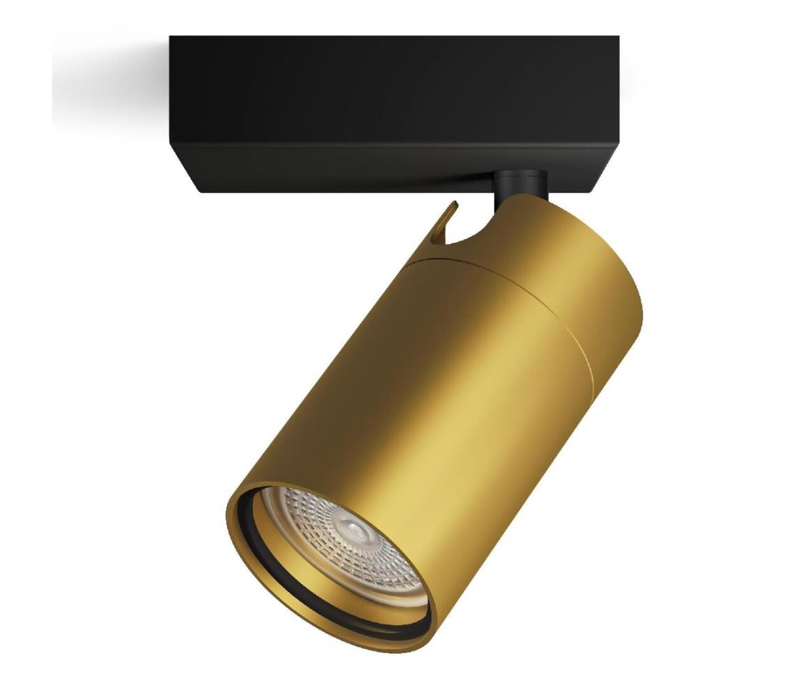 Philips Kúpeľňové bodové svietidlo IDRIS 1xGU10/5W/230V IP44 čierna/zlatá