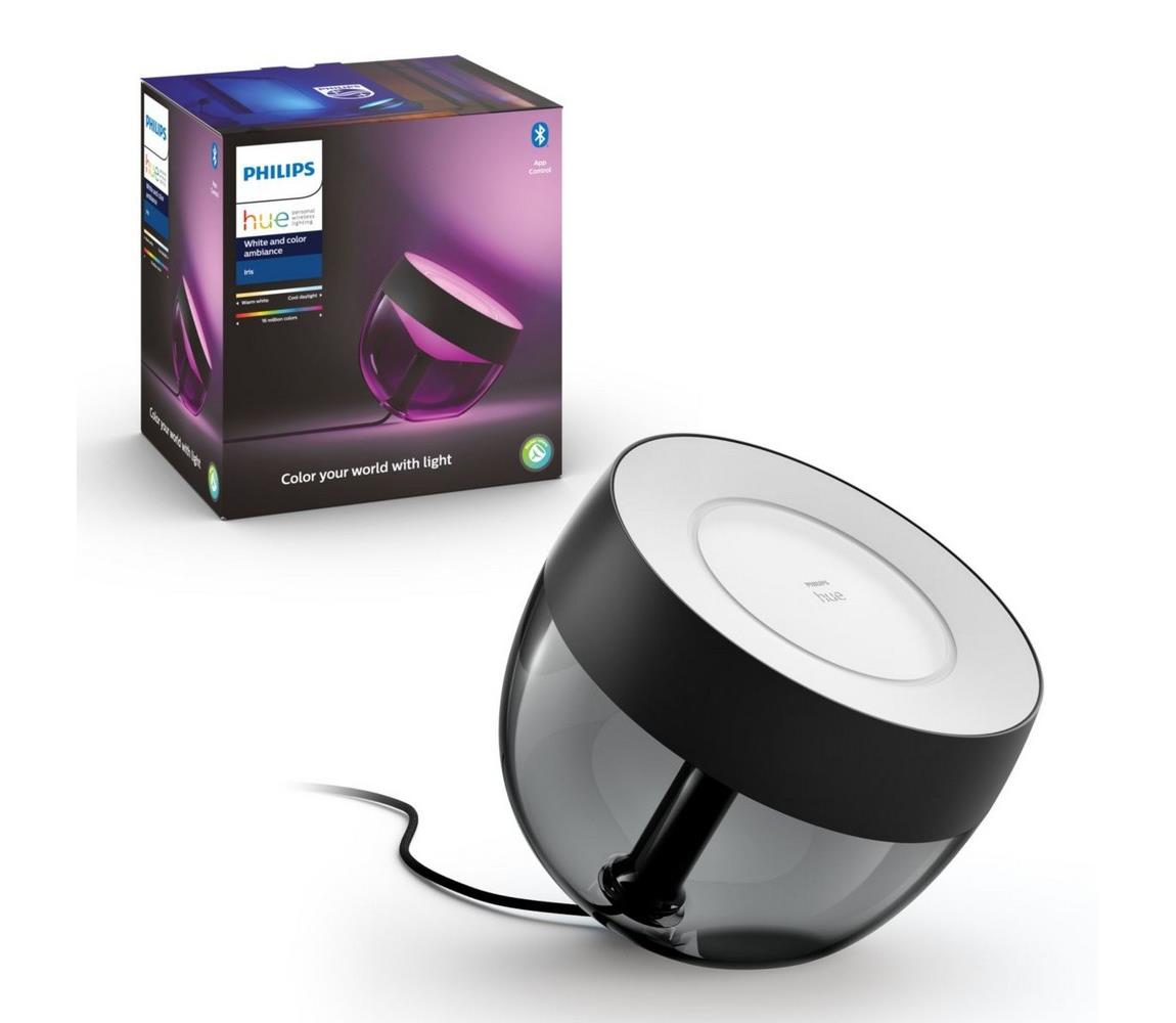 Philips LED RGB Stmievateľná stolná lampa Hue IRIS LED/8,2W/230V čierna