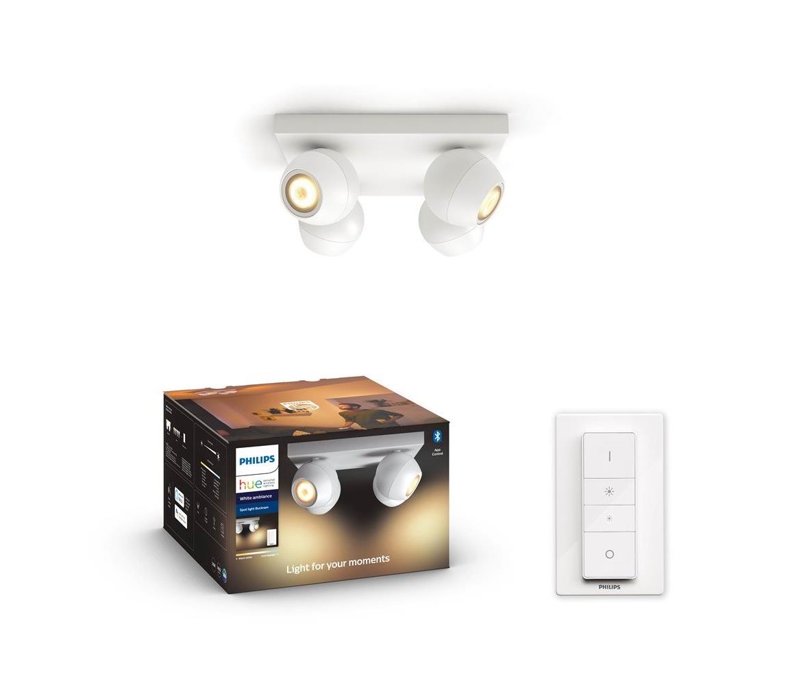 Philips LED Stmievateľné bodové svietidlo Hue BUCKRAM 4xGU10/5W/230V