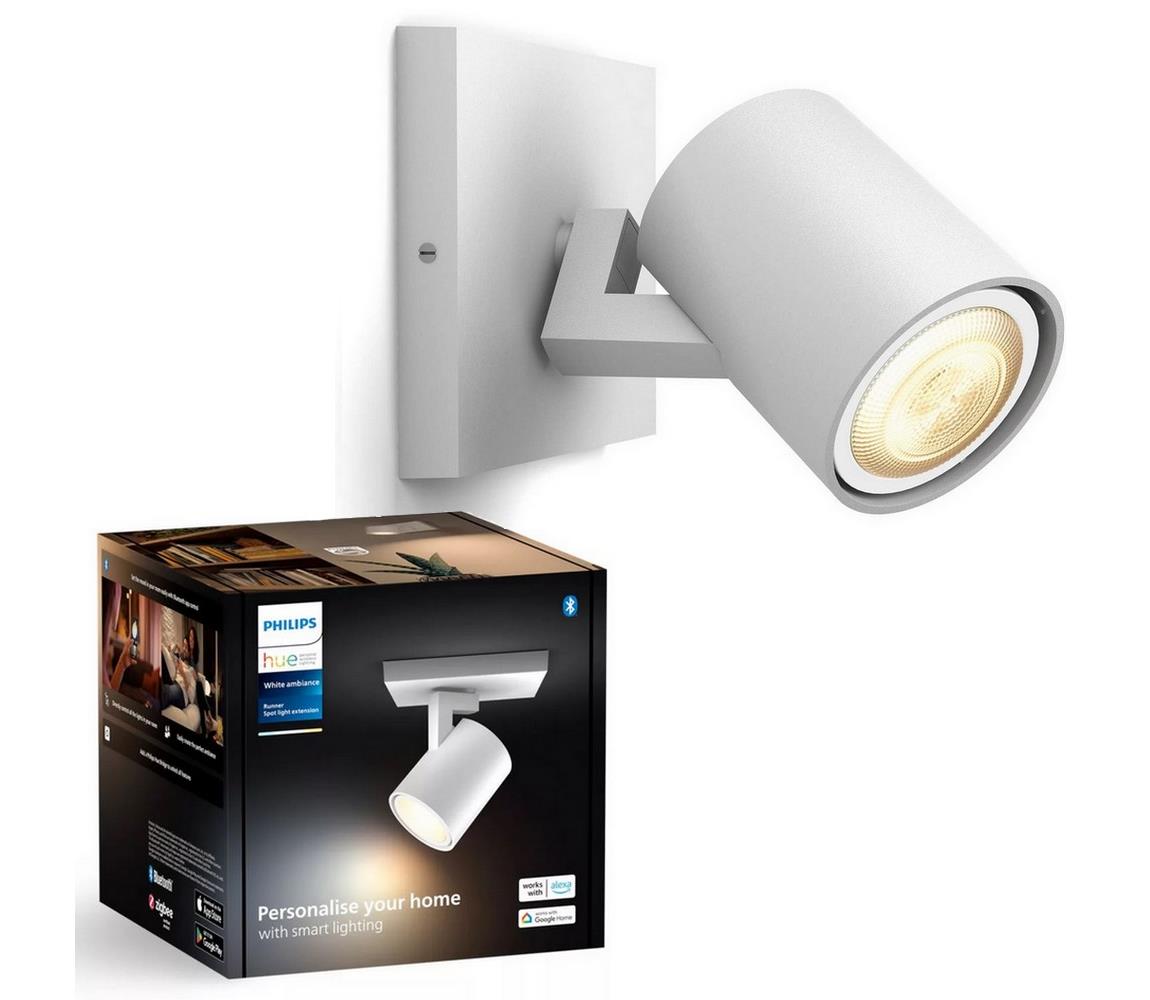 Philips LED Stmievateľné bodové svietidlo Hue RUNNER 1xGU10/4,2W/230V biela