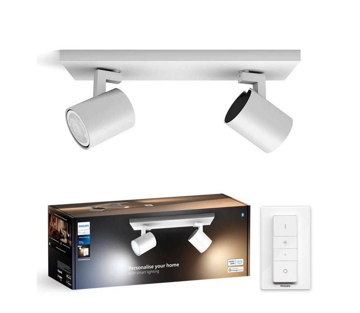 Philips LED Stmievateľné bodové svietidlo Hue RUNNER 2xGU10/4,2W/230V + DO biela