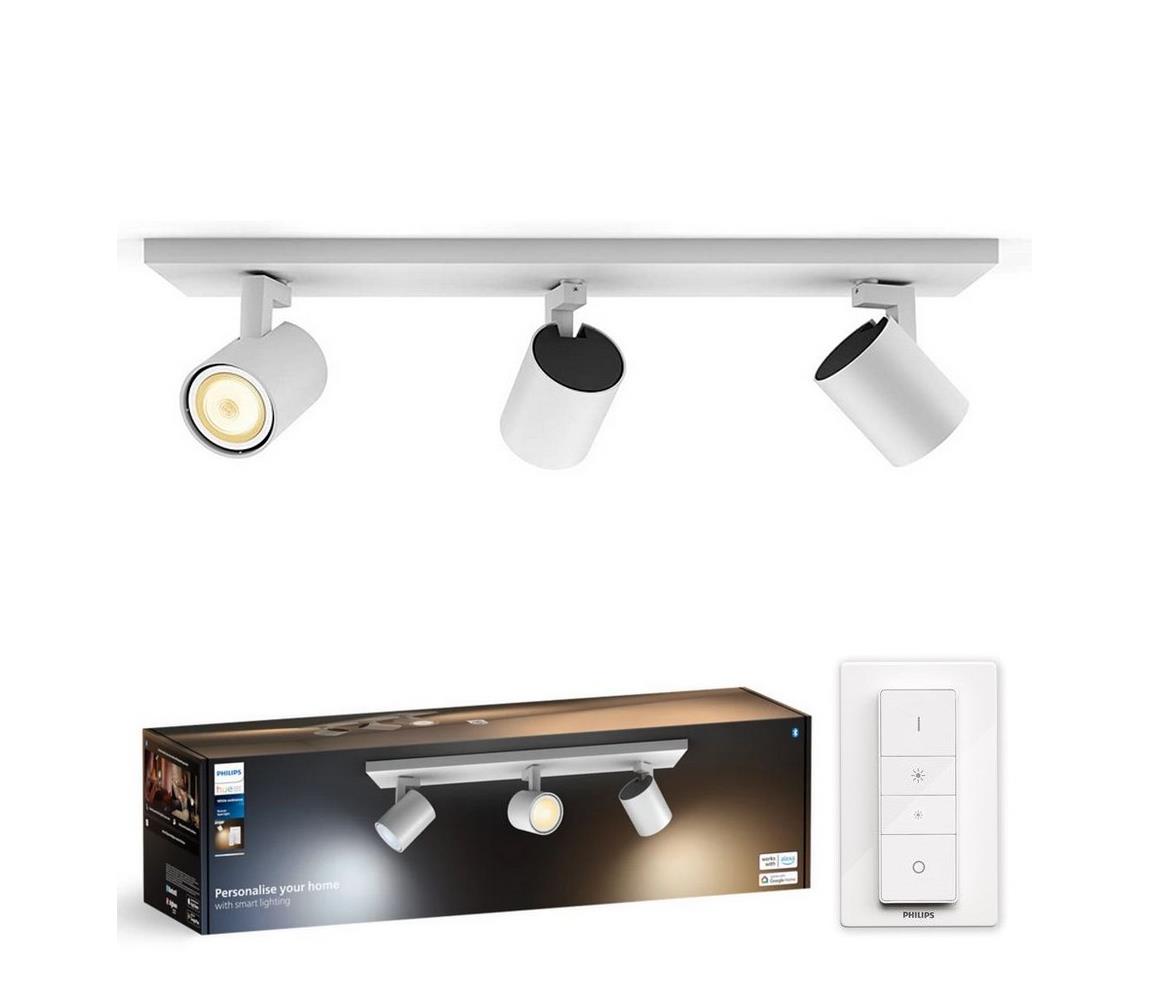 Philips LED Stmievateľné bodové svietidlo Hue RUNNER 3xGU10/4,2W/230V + DO biela