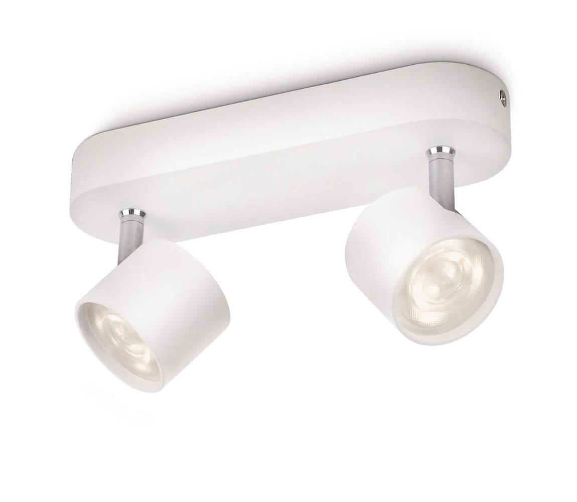 Philips LED Stmievateľné bodové svietidlo STAR 2xLED/3W/230V