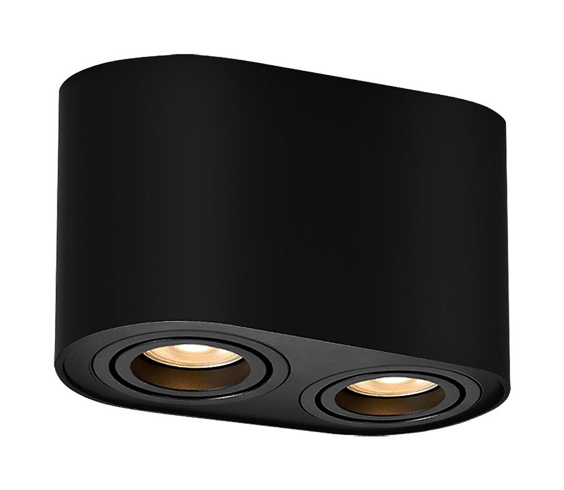 Rabalux Bodové svietidlo KOBALD 2xGU10/42W/230V čierna