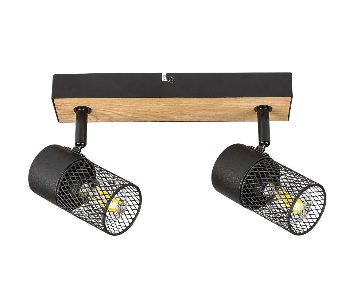 Rabalux Bodové svietidlo METTA 2xE14/40W/230V dub
