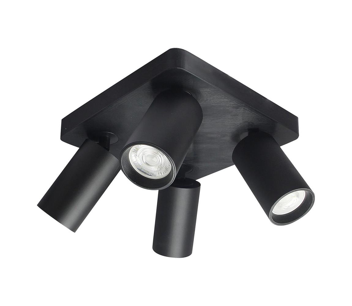 Rabalux Bodové svietidlo YORLI 4xGU10/7W/230V čierne 73084