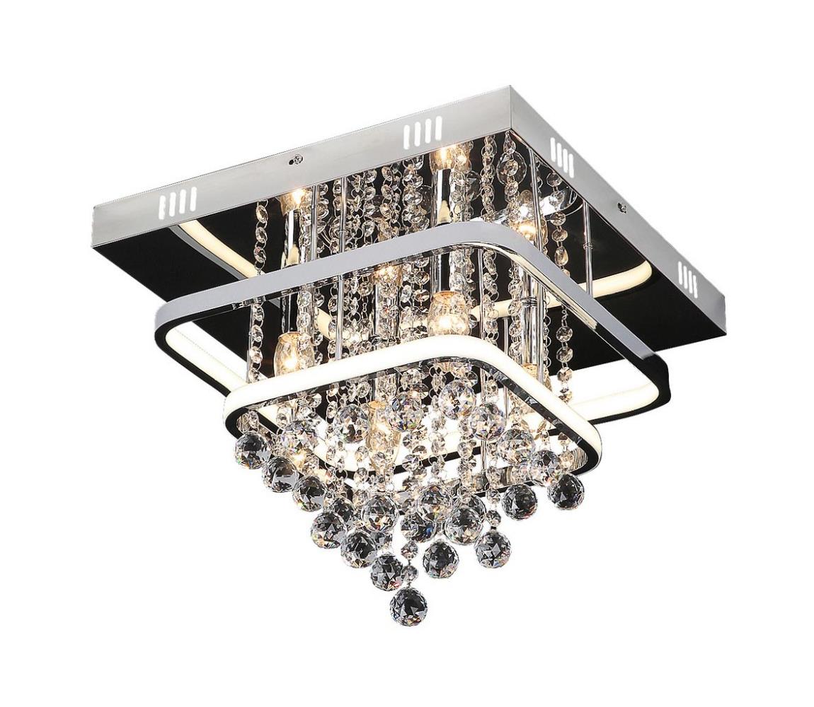 Rabalux Krištáľový prisadený luster PALLAS LED/36W/230V + 4xE14/40W 2239