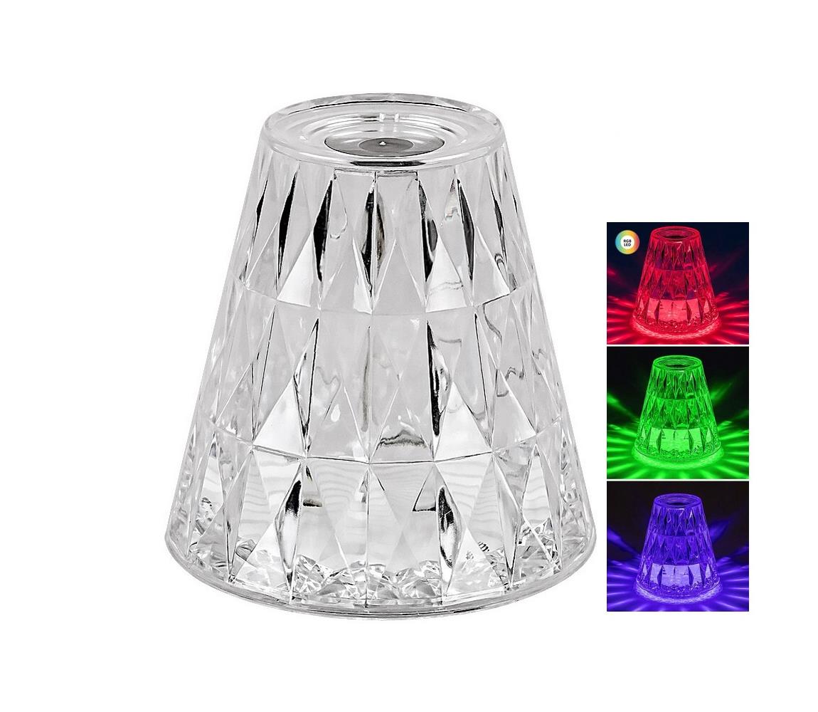 Rabalux LED RGB Stmievateľná nabíjacia stolná lampa SIGGY LED/2W/5V 3000K