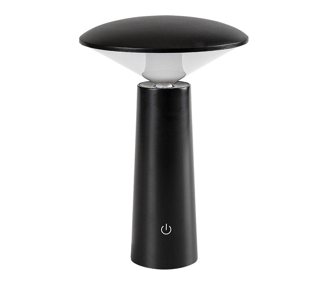 Rabalux LED Stm. nab. dot. stolná lampa POLPERRO LED/3W/3,7V 1200mAh čierna