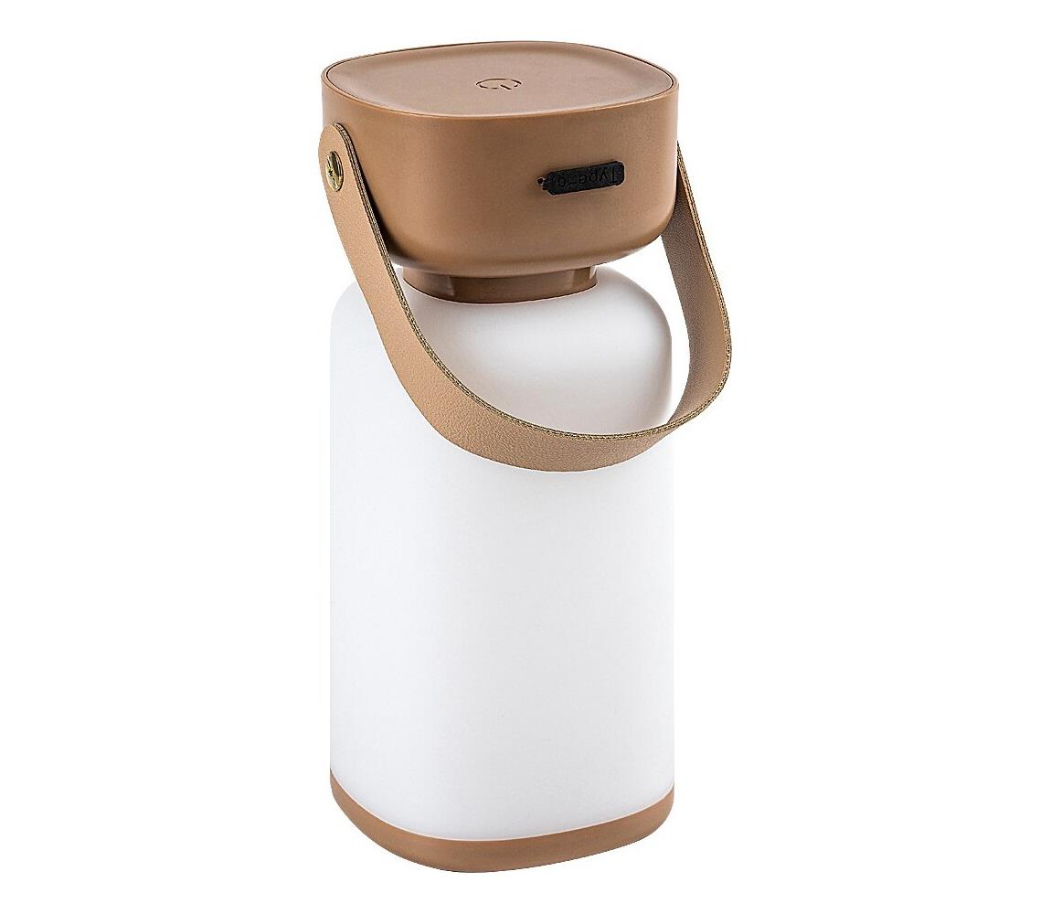 Rabalux LED Stmiev. nab. dot. von. stolná lampa FUNES LED/3W/5V IP44 hnedá