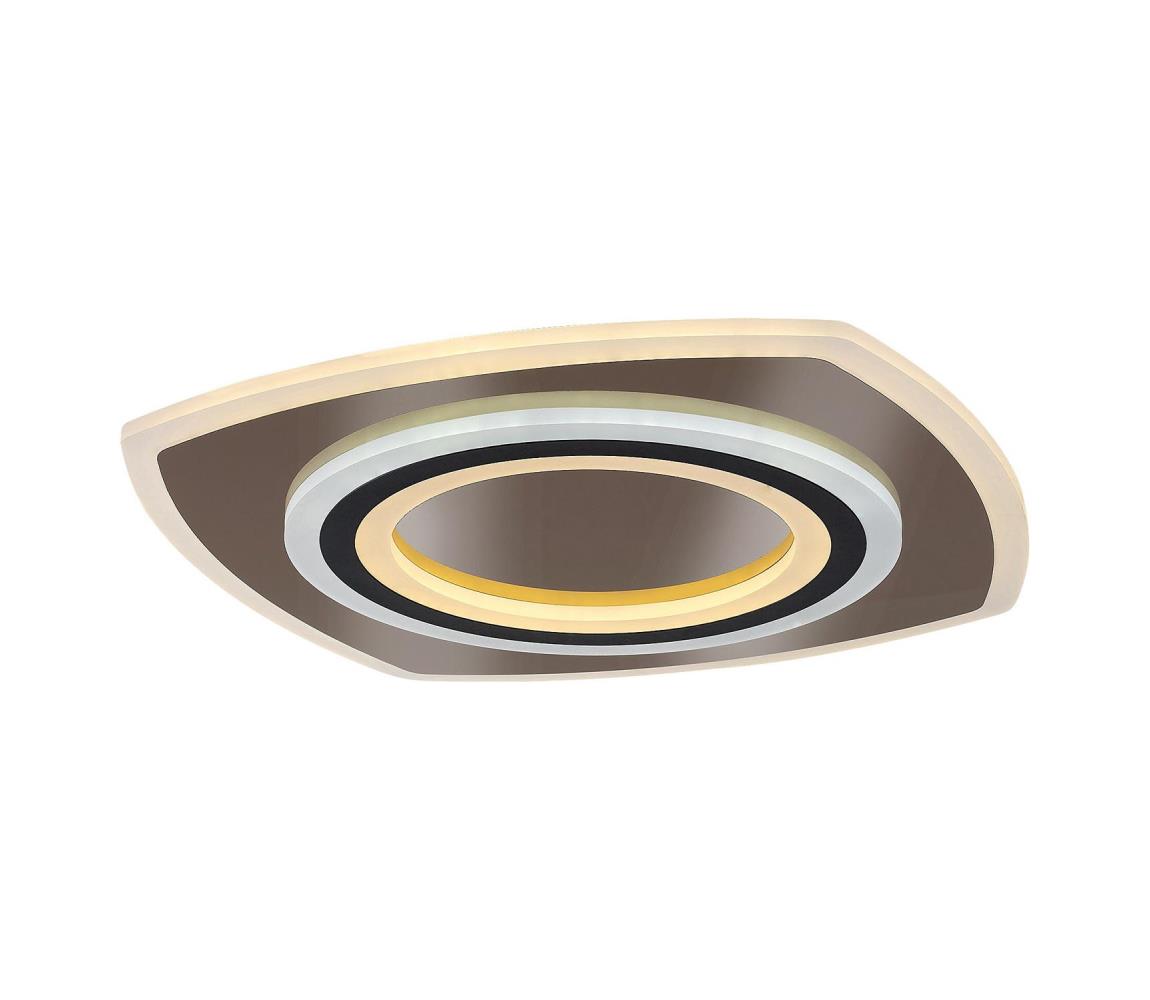 Rabalux LED Stmievané stropné svietidlo TANELI 60W/230V 3000/4000/6000K chróm/čierna s diaľkovým ovládačom 71317