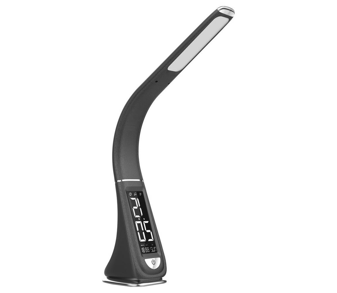 Rabalux LED Stmievateľná dotyková stolná lampa s displejom LED/5W/230V čierna