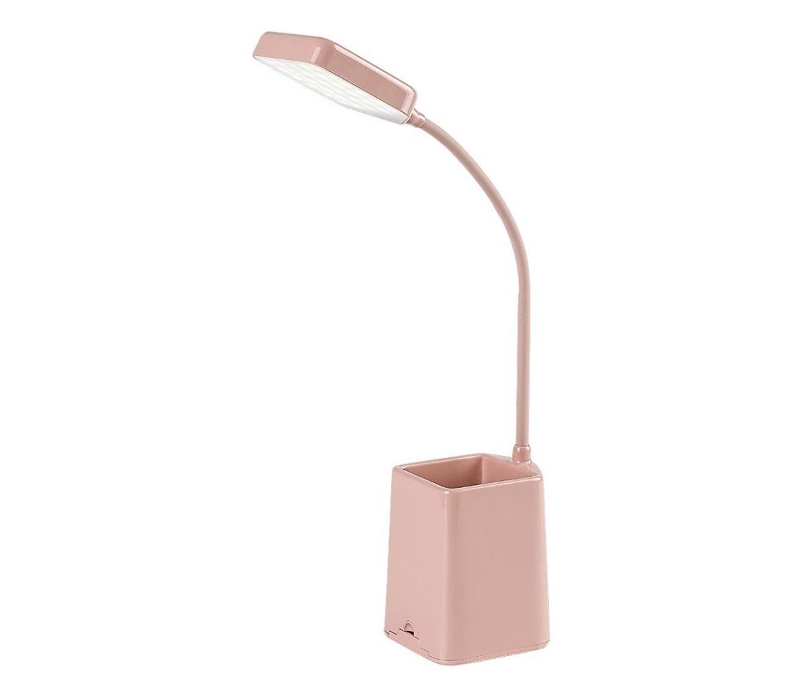 Rabalux LED Stmievateľná stolná lampa ARVID LED/6W/230V 5000K ružová