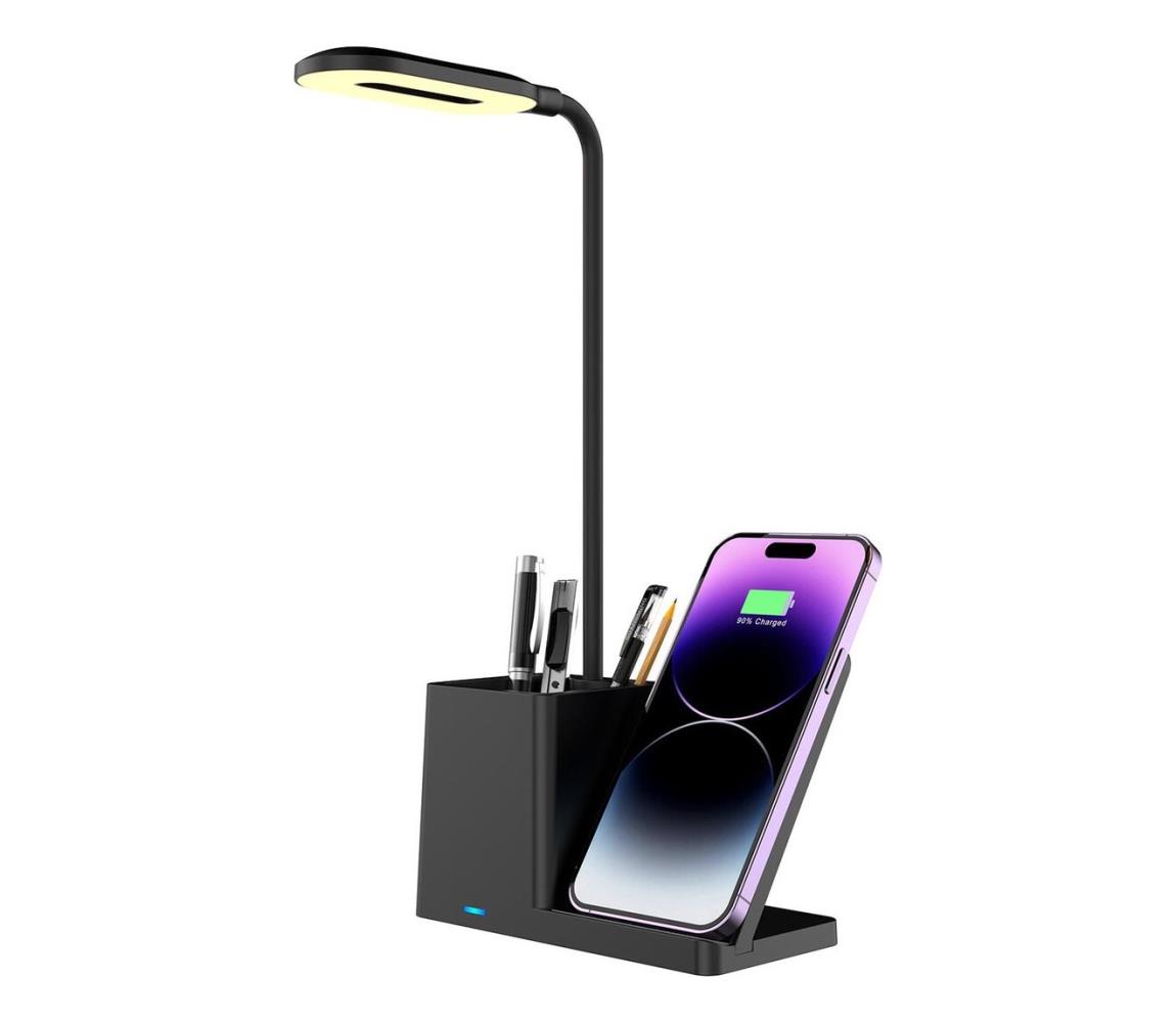 Rabalux LED Stmievateľná stolná lampa CERIE LED/4W/5V čierna