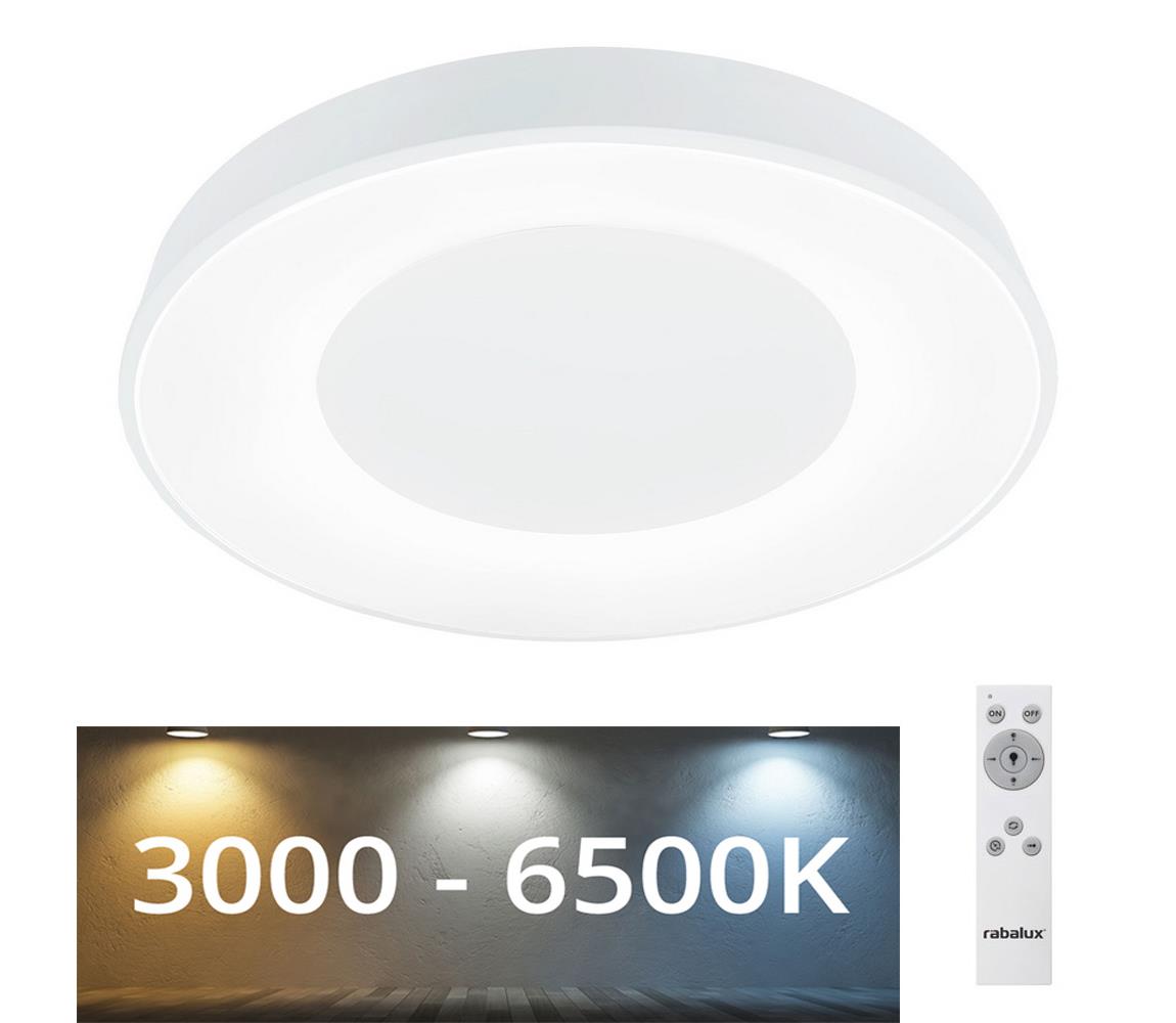 Rabalux LED Stmievateľné stropné svietidlo LED/38W/230V biela + DO 3000-6500K
