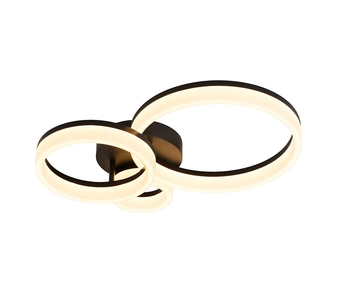 Rabalux LED Stropné svietidlo AMILIA LED/24W/230V 3000/4000/6500K čierna