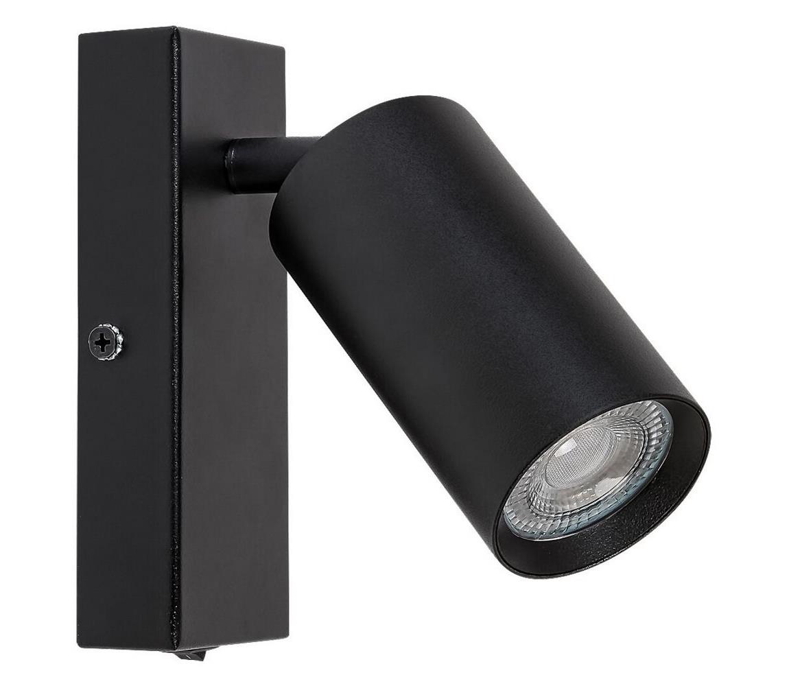 Rabalux Nástenné bodové svietidlo SOLO 1xGU10/25W/230V čierna